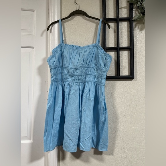 NWT Women’s Wild Fable Light Blue Adjustable Strap Mini Dress Size XL - Picture 1 of 2